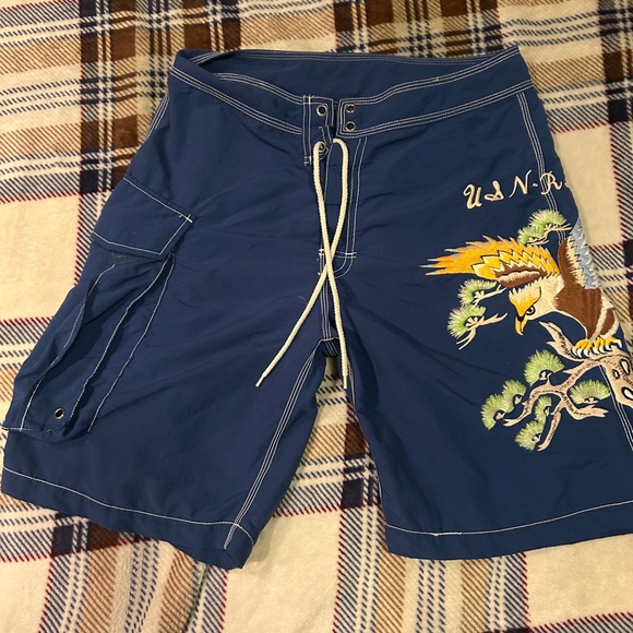 Polo Ralph Lauren Other - Y2K Polo Ralph Lauren board shorts with eagle embroidery